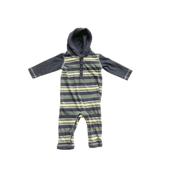 Tea Collection Other - Tea Collection Striped Hooded Romper
